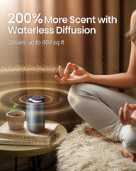 Amazing Flower car mode activation with automatic start for hands-free fragrance.