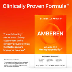Amberen ingredient blend label emphasizes mineral complex and antioxidant vitamin E.