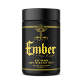 Ambrosia Ember capsules bottle front view for daily weight support.