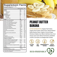 Ambrosia Planta scoop showing 20g protein and BCAAs for post-workout support.