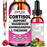AMENQ hHEALTH cortisol liquid drops bottle for daily balance and calm