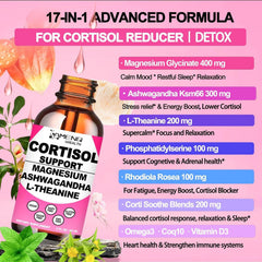 Dropper releasing cortisol liquid drops under the tongue for fast absorption