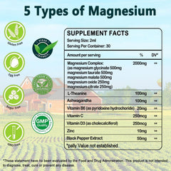AMENQ hHEALTH magnesio líquido con sabor a piña nectarina para consumo agradable