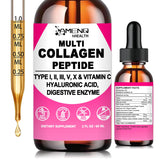 AMENQ hHEALTH Multi Collagen Gotas: botella lista para uso diario para piel y articulaciones.