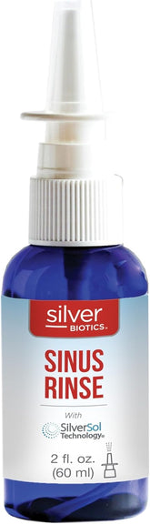 American Biotech Labs Silver Biotics Sinus Rinse bottle for gentle nasal cleansing