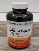 American Health Papaya Enzyme Original bottle shot for daily digestive support