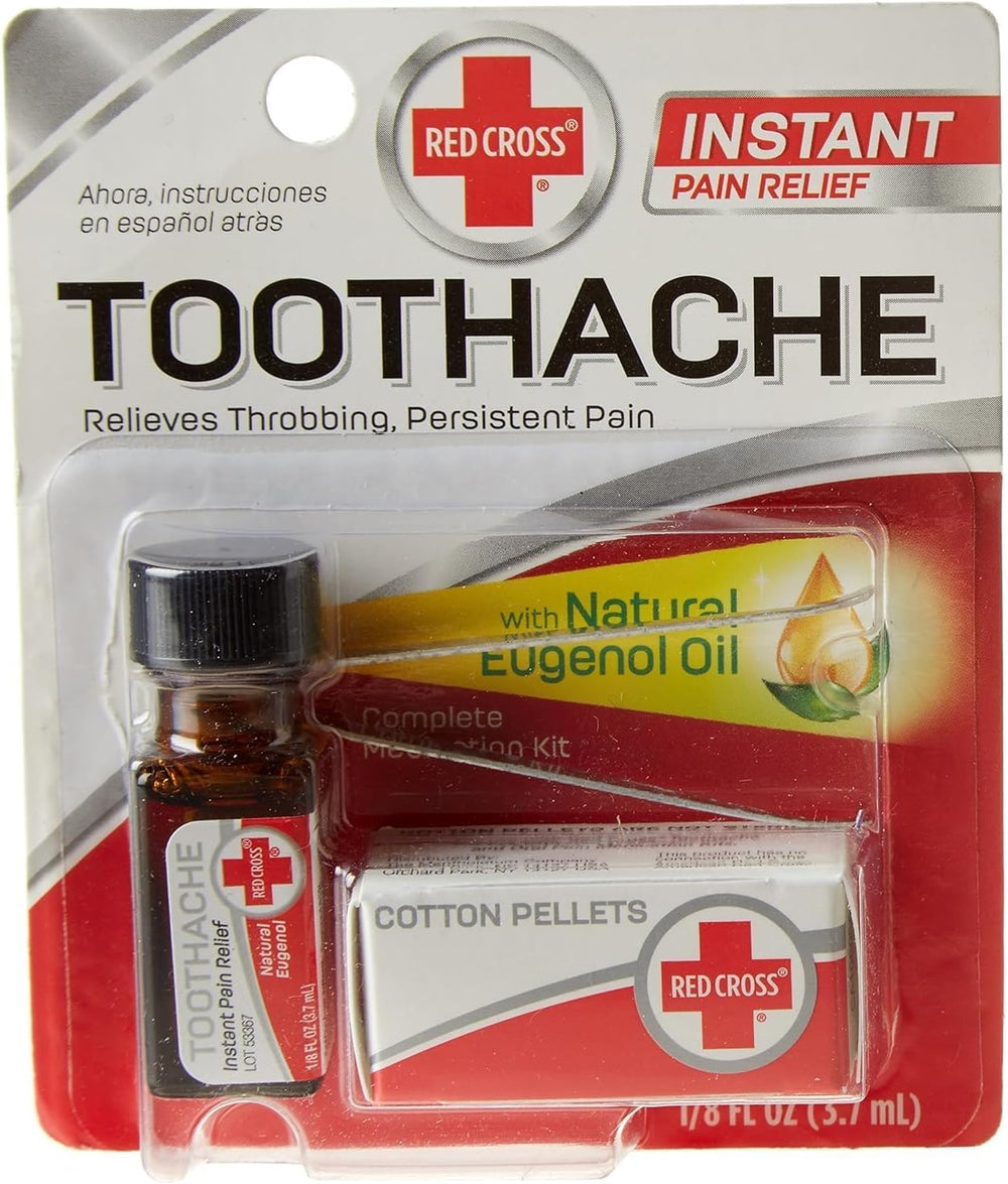 American Red Cross Toothache Kit pack-3 with fast-acting numbing relief