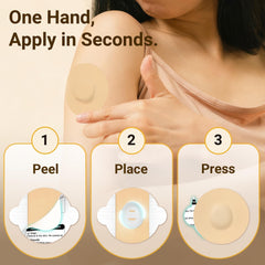Amolyfe Dexcom G7 overpatch features fray-free fabric for durable, smooth wear.