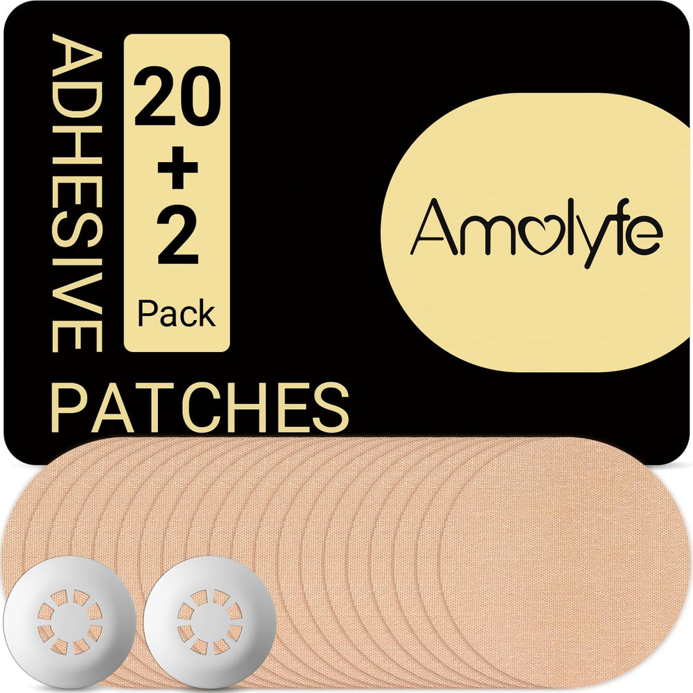 Amolyfe Libre 3 with hard cap protects the sensor from bumps during activity.