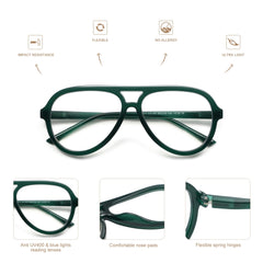AMOMOMA large frame reading glasses suited for women and men.