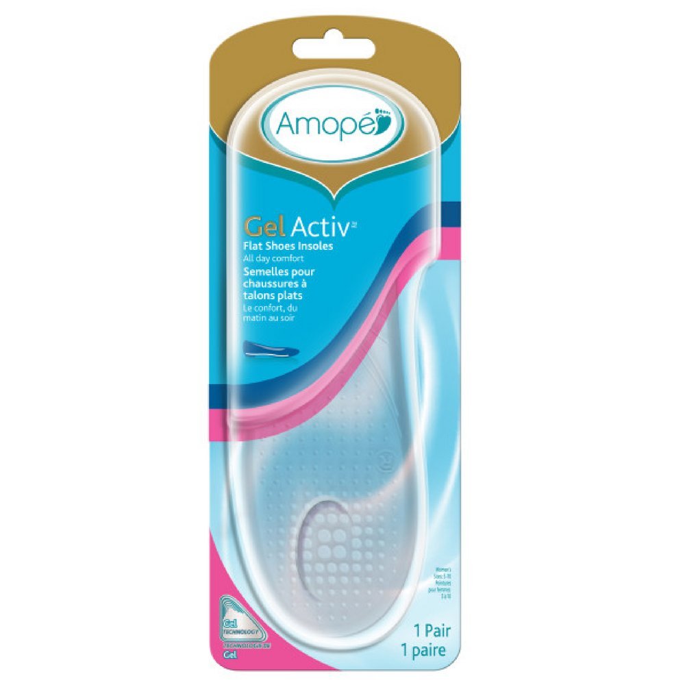Amope Gel Activ insoles with ultra-slim-design for discreet all-day wear