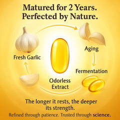 AMOQUCT Elare garlic extract highlighting heart health support for daily care
