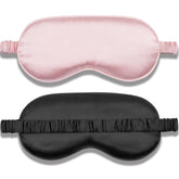 Amrules Sleep Mask 2-Pack in pink and black provides lightweight blackout for restful nights.