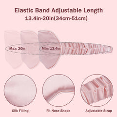 Amrules sleep mask nose ergonomic design reduces light gaps for full darkness.