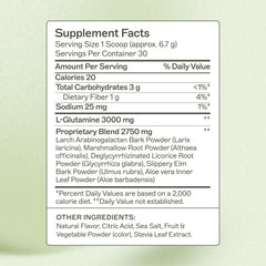 Amy Myers MD Leaky Gut Revive box emphasizing non-dairy, gut-support blend.