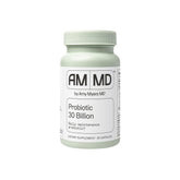 Amy Myers MD Probiotics 30B bottle front showing 14 strains for daily digestive balance.