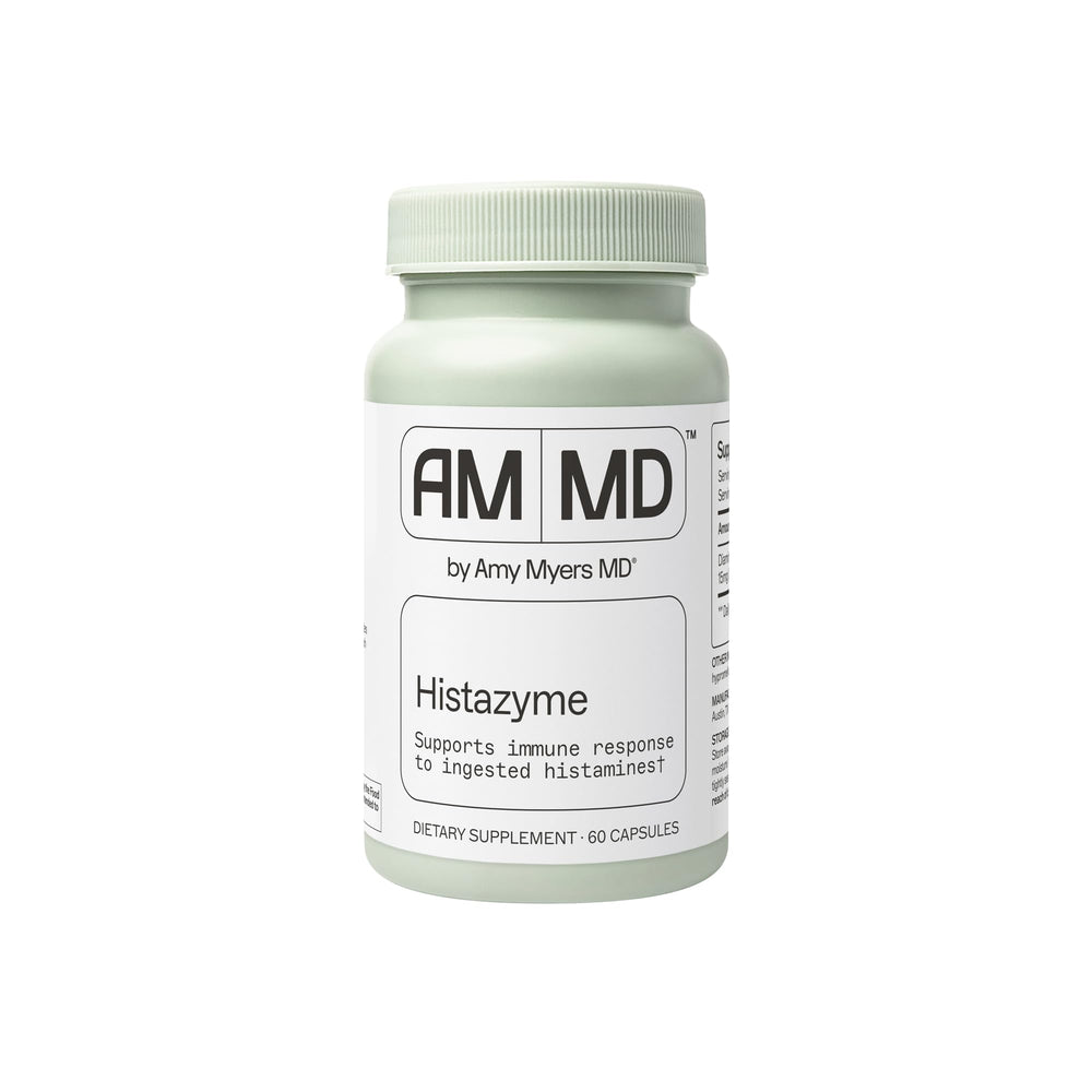 Amy Myers MD Histazyme bottle front view with label details for quick product recognition.