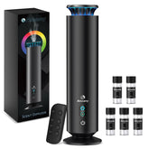 Amzany waterless diffuser kit front view shows a sleek aluminum body for contemporary spaces.