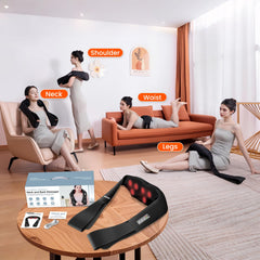 AMZPONY ergonomic U-shaped cushion supports neck and shoulders.