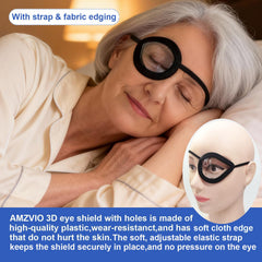 AMZVIO clear eye shield right view with comfortable fit