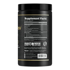 Front label of Anabolic Warfare Nuclear Armageddon shows Fruit Explosion flavor