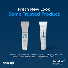 Applying ANASEPT Skin & Wound Gel to a wound for thorough cleansing