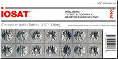 ANBEX iOSAT 130 mg tablets in a 14-pack for emergency readiness.