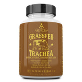 Ancestral Supplements bottle of grass-fed beef tracheal cartilage supports daily joint and immune balance.