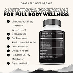 Ancestral Supplements grass-fed kidney bottle emphasizing selenium and B12
