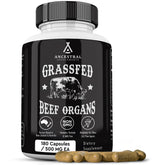 Ancestral Supplements grass-fed liver bottle showing nutrient-dense liver for energy support