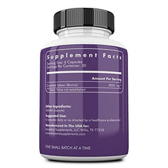 Ancestral Supplements spleen capsules close-up emphasizing dense nutrient delivery.