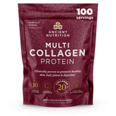 Ancient Nutrition Collagen Peptides powder tub for daily skin and joint support.