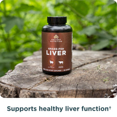 Ancient Nutrition Liver Organ Supplements bottle in hand for everyday wellness.