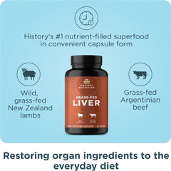 Ancient Nutrition Liver Organ Supplements capsules closeup for easy daily use.