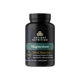 Ancient Nutrition magnesium capsules bottle for daily calm and energy.