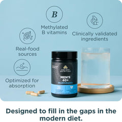 Ancient Nutrition Men's 40+ Multivitamin Chinese herbs highlight Ginkgo and Lion's Mane benefits.