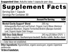 Ancient Nutrition Probiotics capsule close-up highlighting 25B CFU and stability