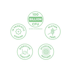 Capsule close-up of Ancient Nutrition Probiotics Ultimate for digestive support.