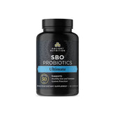 Ancient Nutrition SBO Ultimate bottle showing 50B CFUs and digestive support