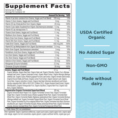 Ancient Nutrition Supergreens tablets arranged for daily supplement routine.