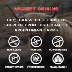 Ancient Origins ingredient label close-up emphasizing simple, clean ingredients
