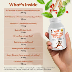 ANDREW LESSMAN Energy and Fat Metabolism capsules swallow view for easy intake