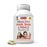 ANDREW LESSMAN Healthy Hair, Skin & Nails bottle close-up showing product focus and radiant potential use