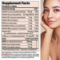 ANDREW LESSMAN Healthy Hair, Skin & Nails capsules close-up for hair and nail support
