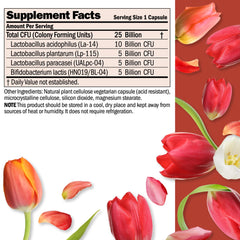 Andrew Lessman Ultimate Friendly Flora bottle label showing 25B CFU and five strains.