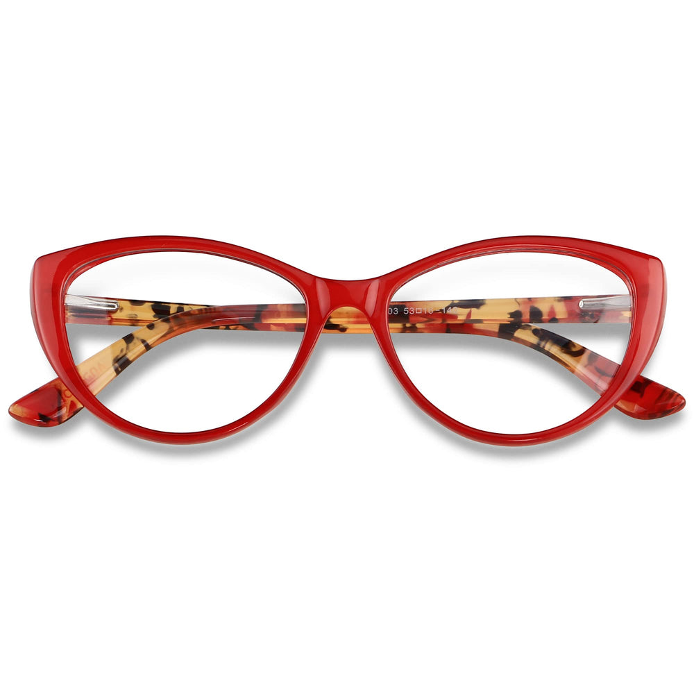 ANDWOOD blue light blocking cat-eye glasses with lightweight frame for daily screen use