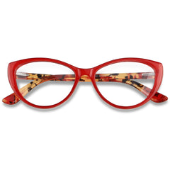 ANDWOOD blue light blocking cat-eye glasses with lightweight frame for daily screen use