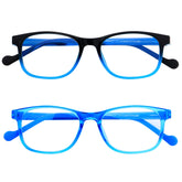 ANDWOOD kids blue light glasses two-pack for comfortable screen time use