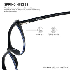 ANDWOOD anti-blue light lens with clear view during long work sessions.