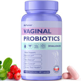 AnFamer Vaginal Probiotics bottle packshot showing a 60-capsule daily supply for balance.